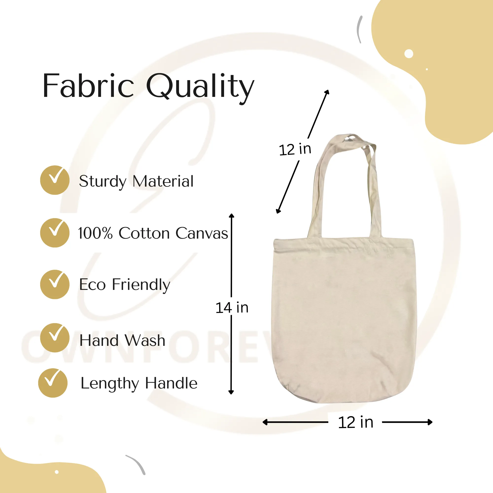 10 Step Routine, 2 Step Effort : Skin Care Tote Bag with Zipper