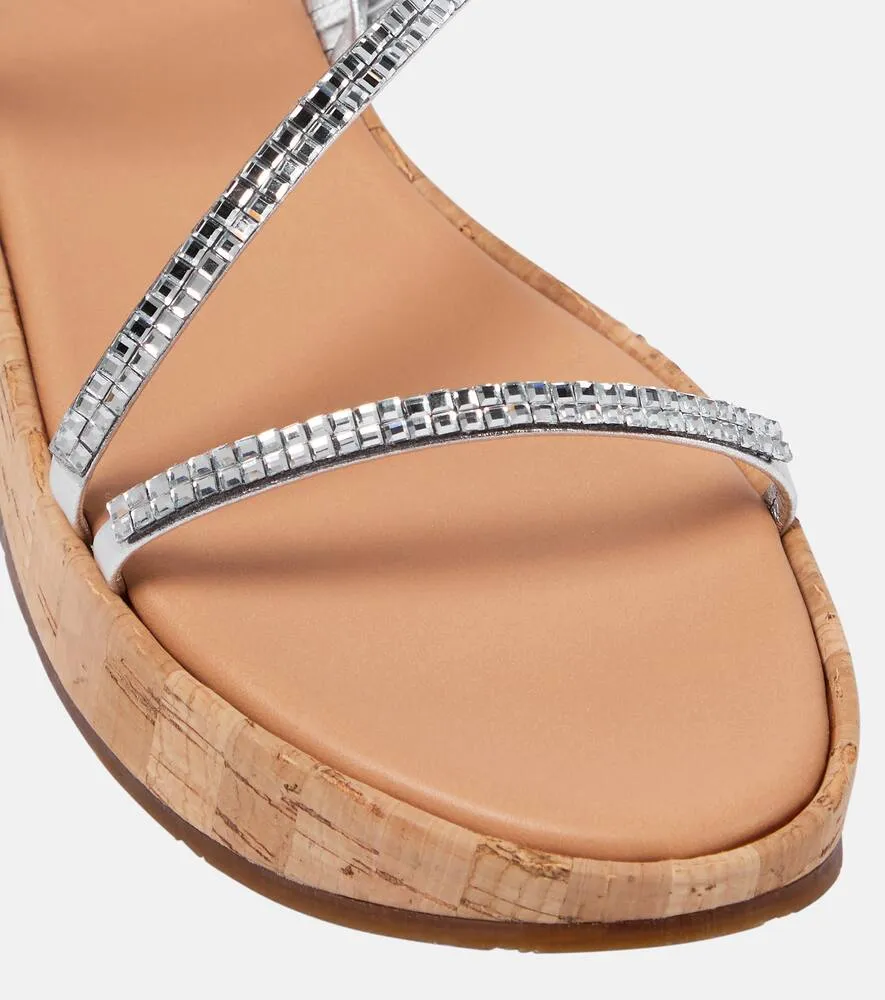 Ancient Greek Sandals Morfi leather platform sandals