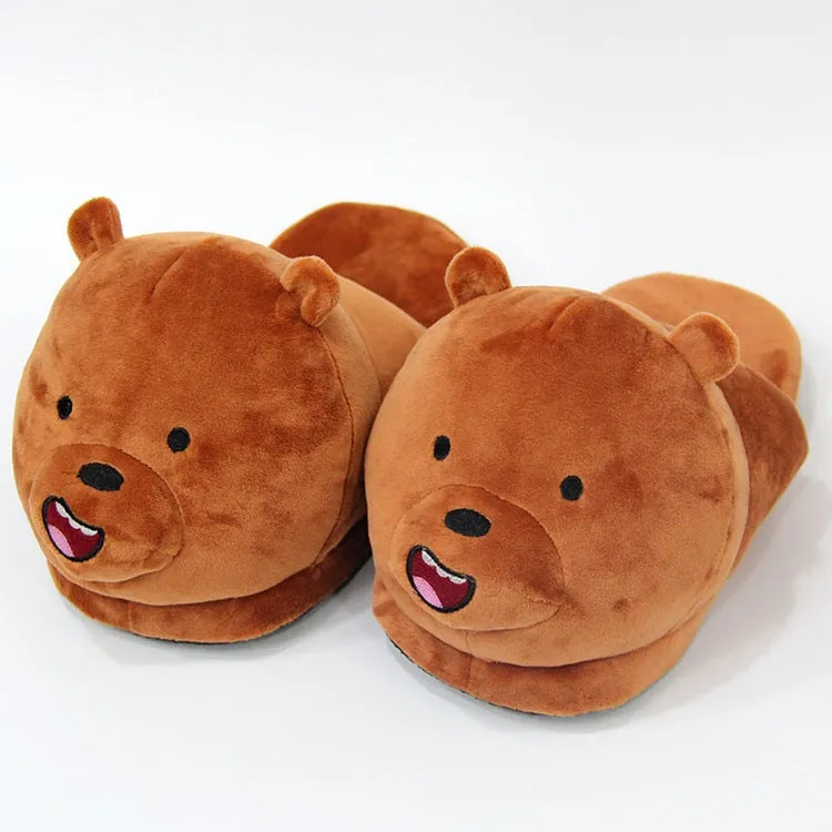 Cuddly Critters Plush Slippers