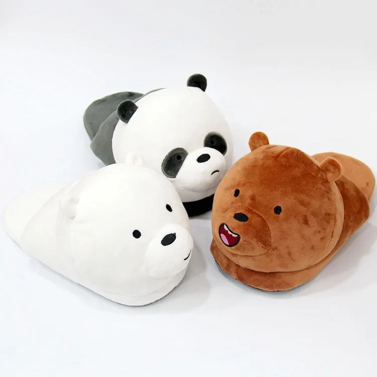 Cuddly Critters Plush Slippers