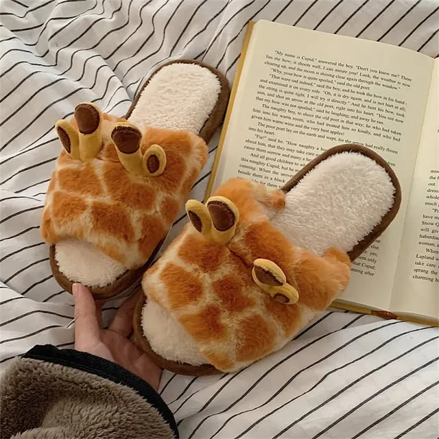 Cute Giraffe Inspired Slippers