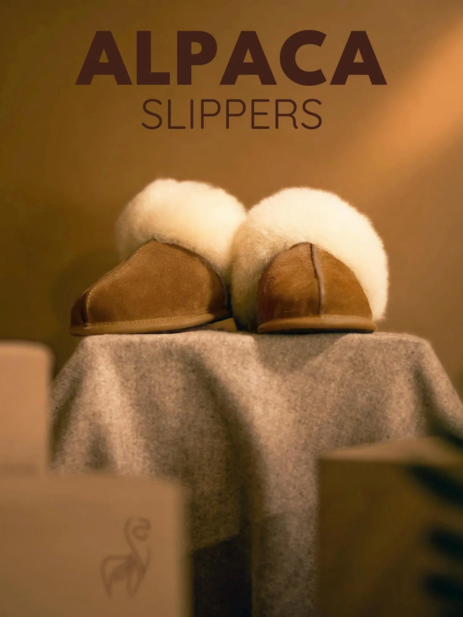 Inkari Alpaca wool Slippers-Desert