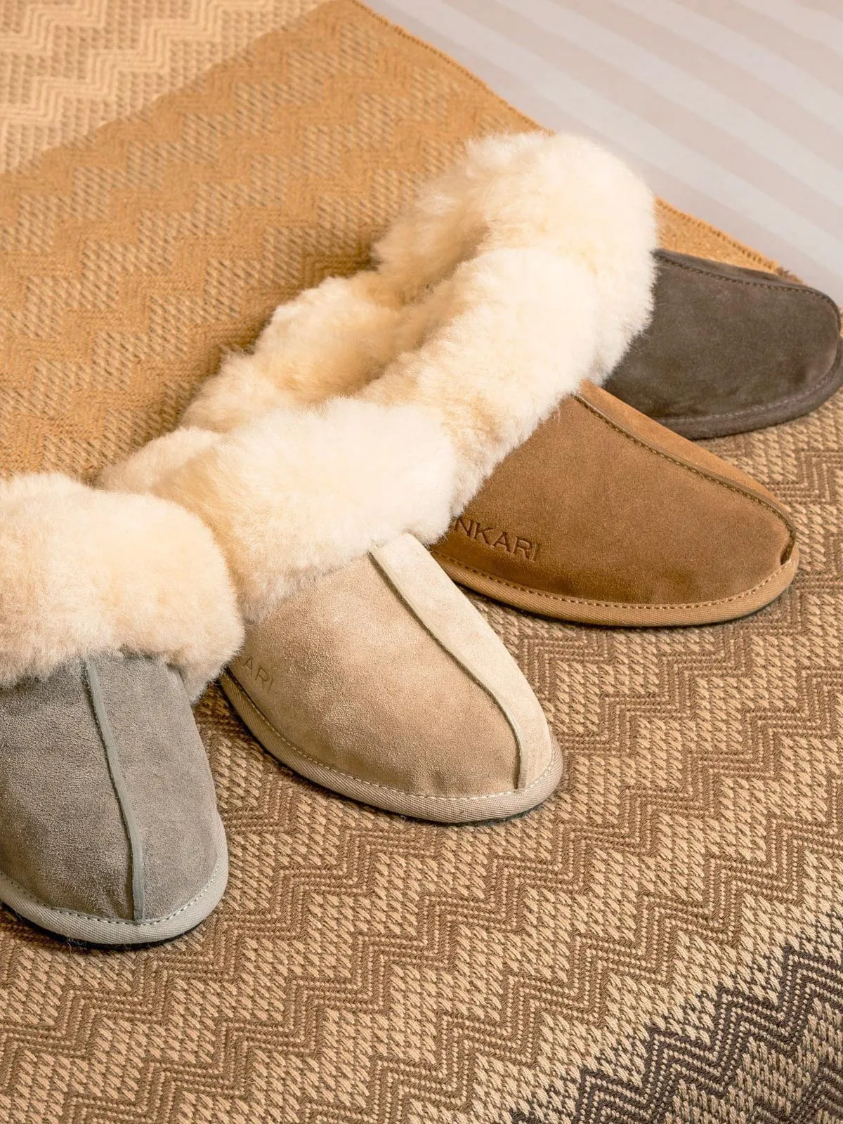 Inkari Alpaca wool Slippers-Desert
