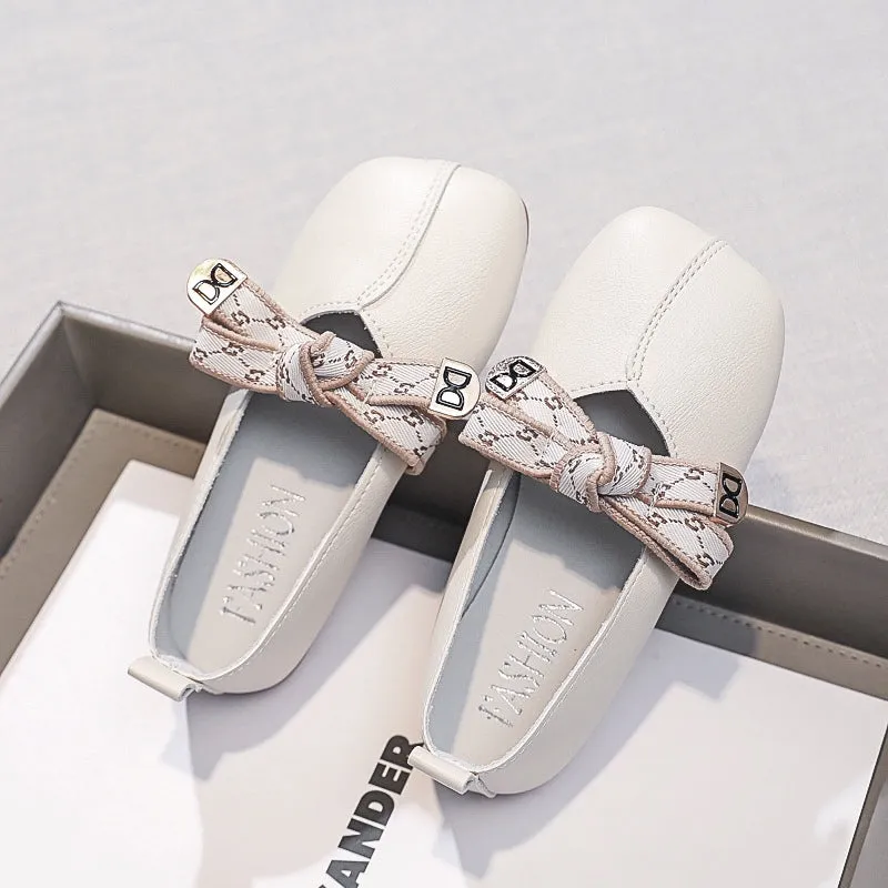 Kid's Girls Bow/Flower Leather Shoes 320764