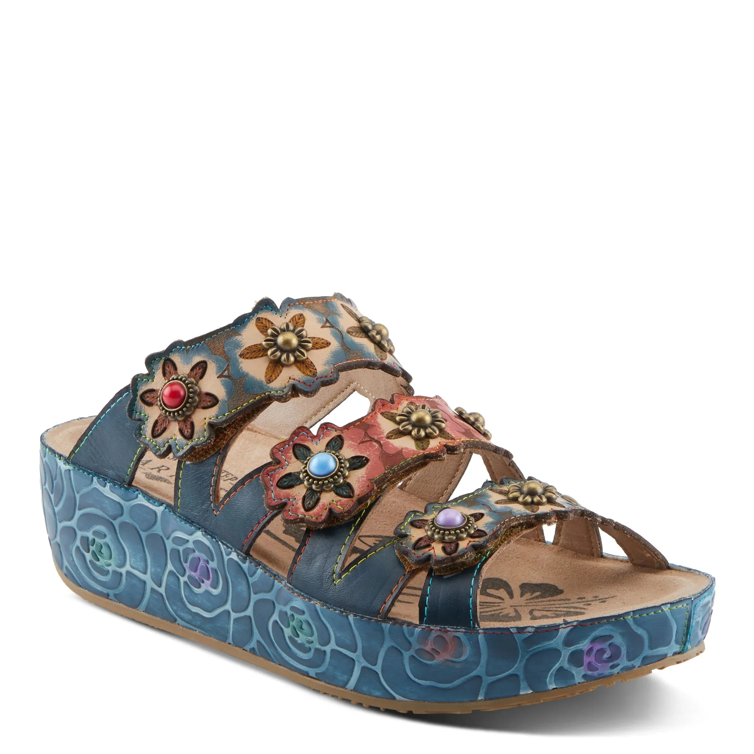 L'ARTISTE BY SPRINGSTEP CUDDLECAKE WEDGE NAVY