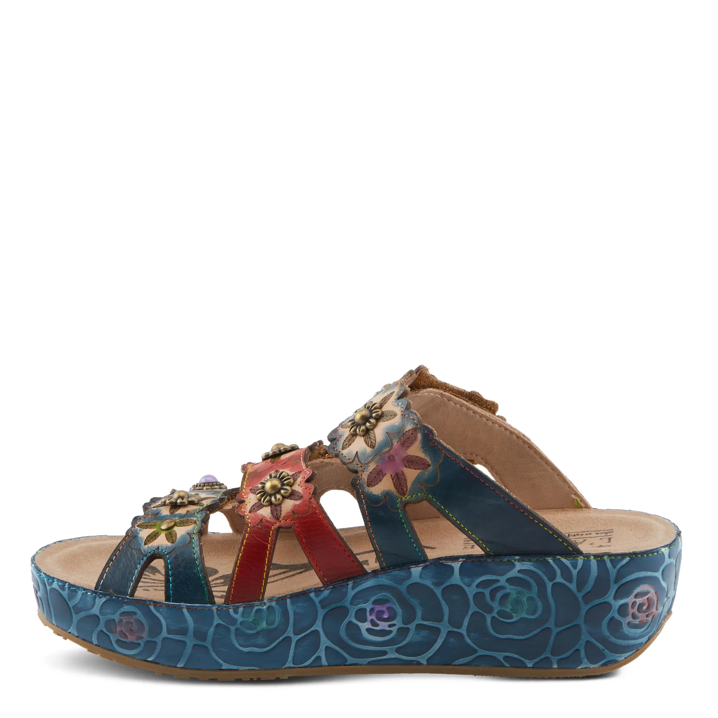 L'ARTISTE BY SPRINGSTEP CUDDLECAKE WEDGE NAVY