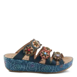 L'ARTISTE BY SPRINGSTEP CUDDLECAKE WEDGE NAVY