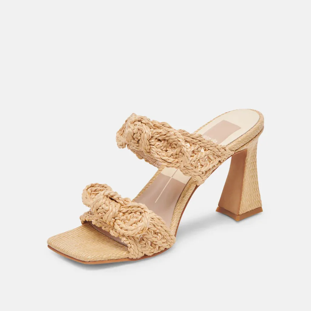 Niyah Woven Heels in Light Natural