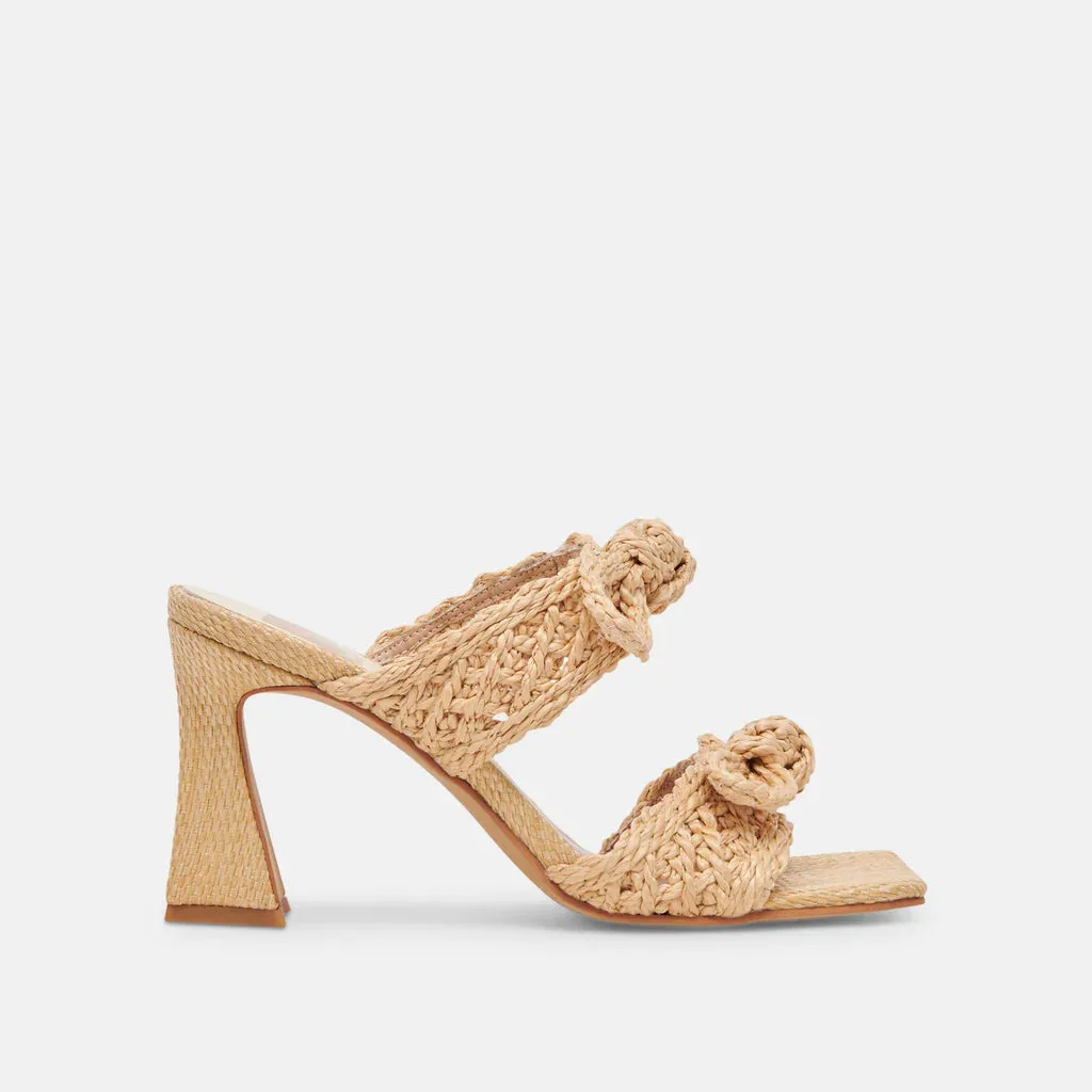 Niyah Woven Heels in Light Natural