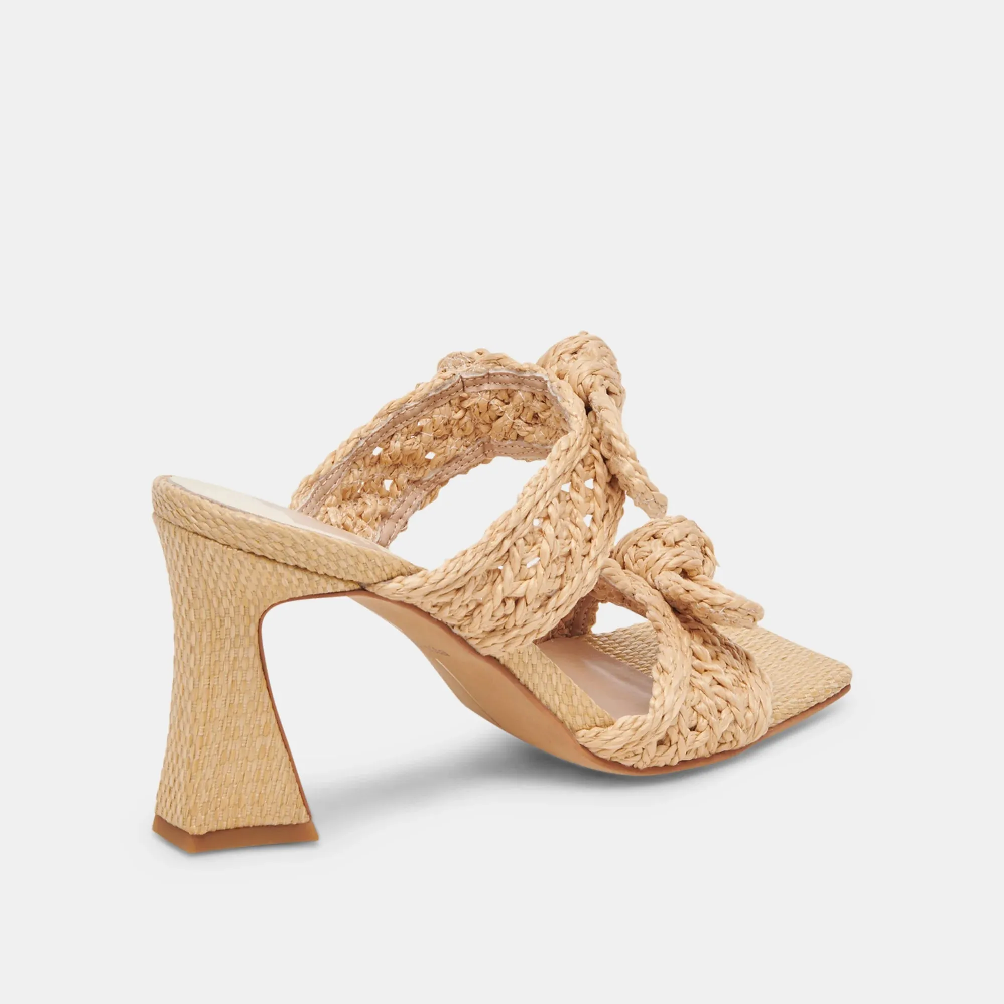 Niyah Woven Heels in Light Natural