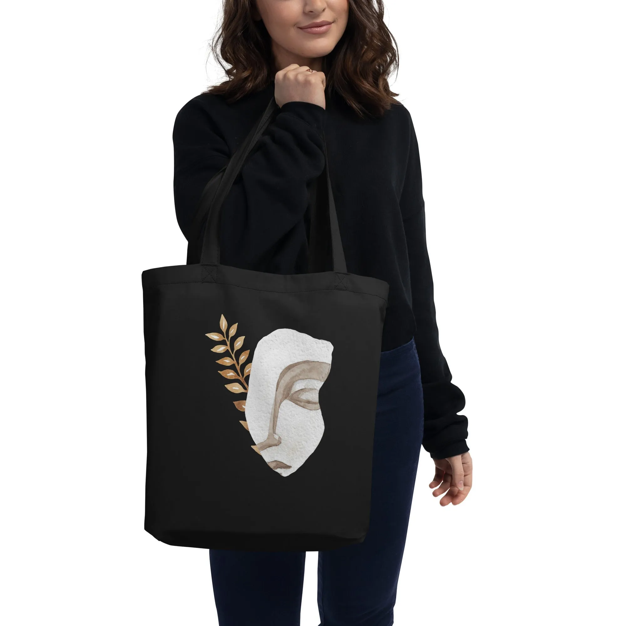 Shy Statue Tote Bag