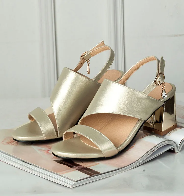 Women's Slingbacks High Heel Chunky Sandals
