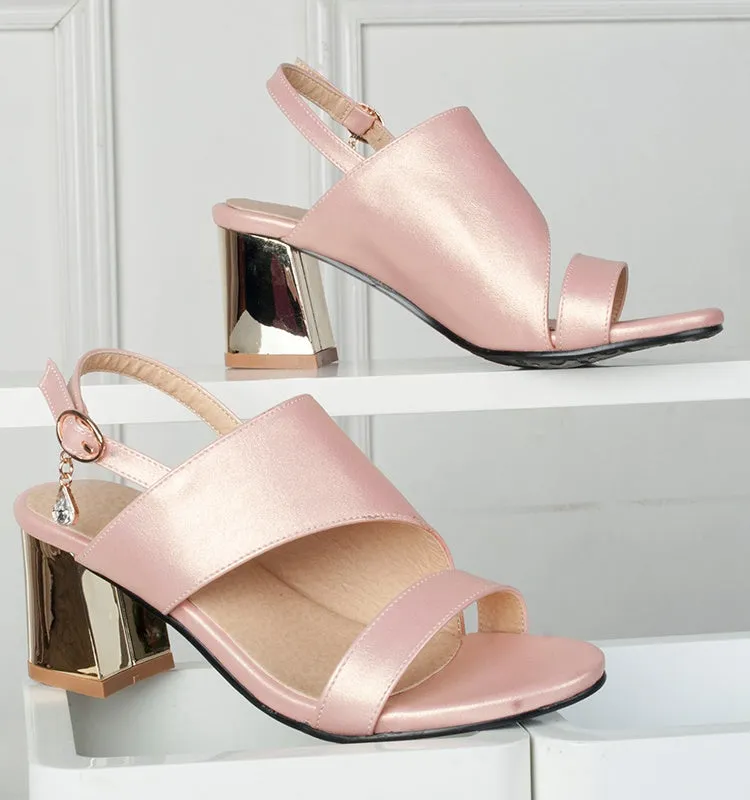 Women's Slingbacks High Heel Chunky Sandals