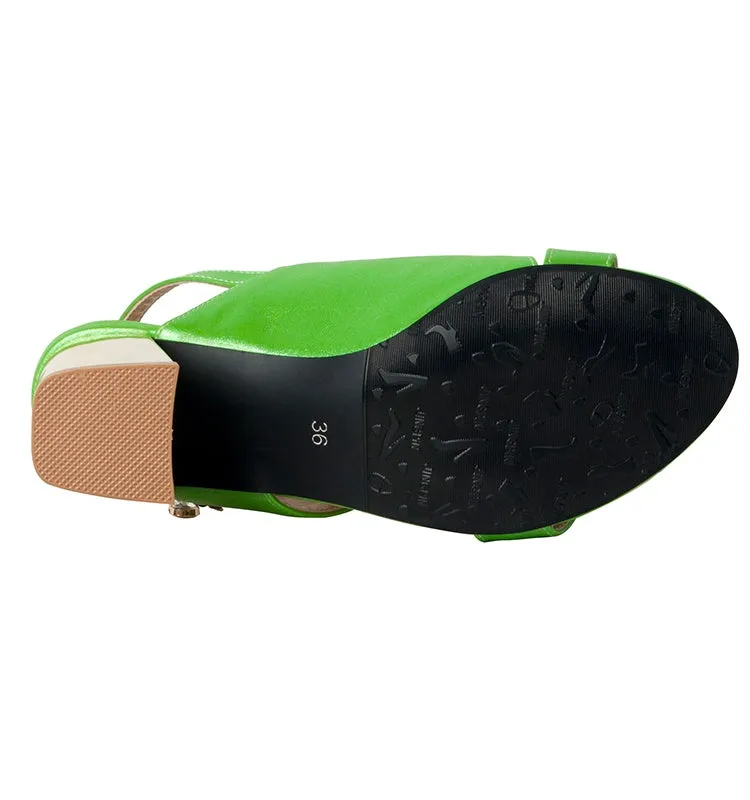 Women's Slingbacks High Heel Chunky Sandals