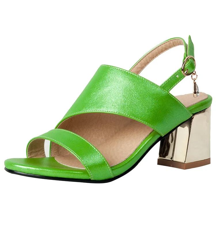 Women's Slingbacks High Heel Chunky Sandals