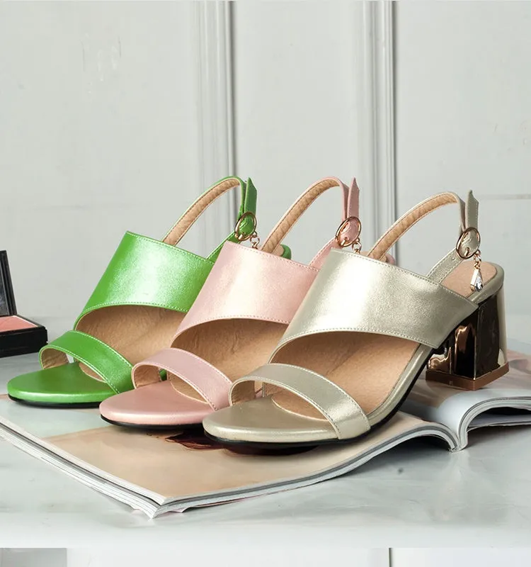 Women's Slingbacks High Heel Chunky Sandals